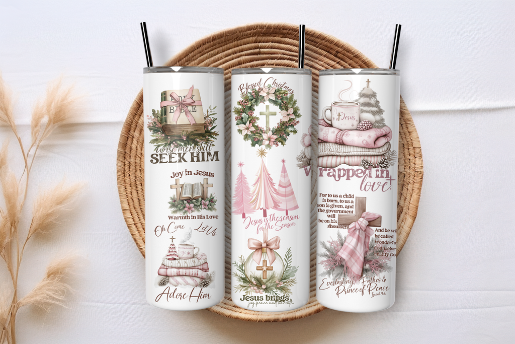 Christmas Affirmations Stainless Steel Tumbler