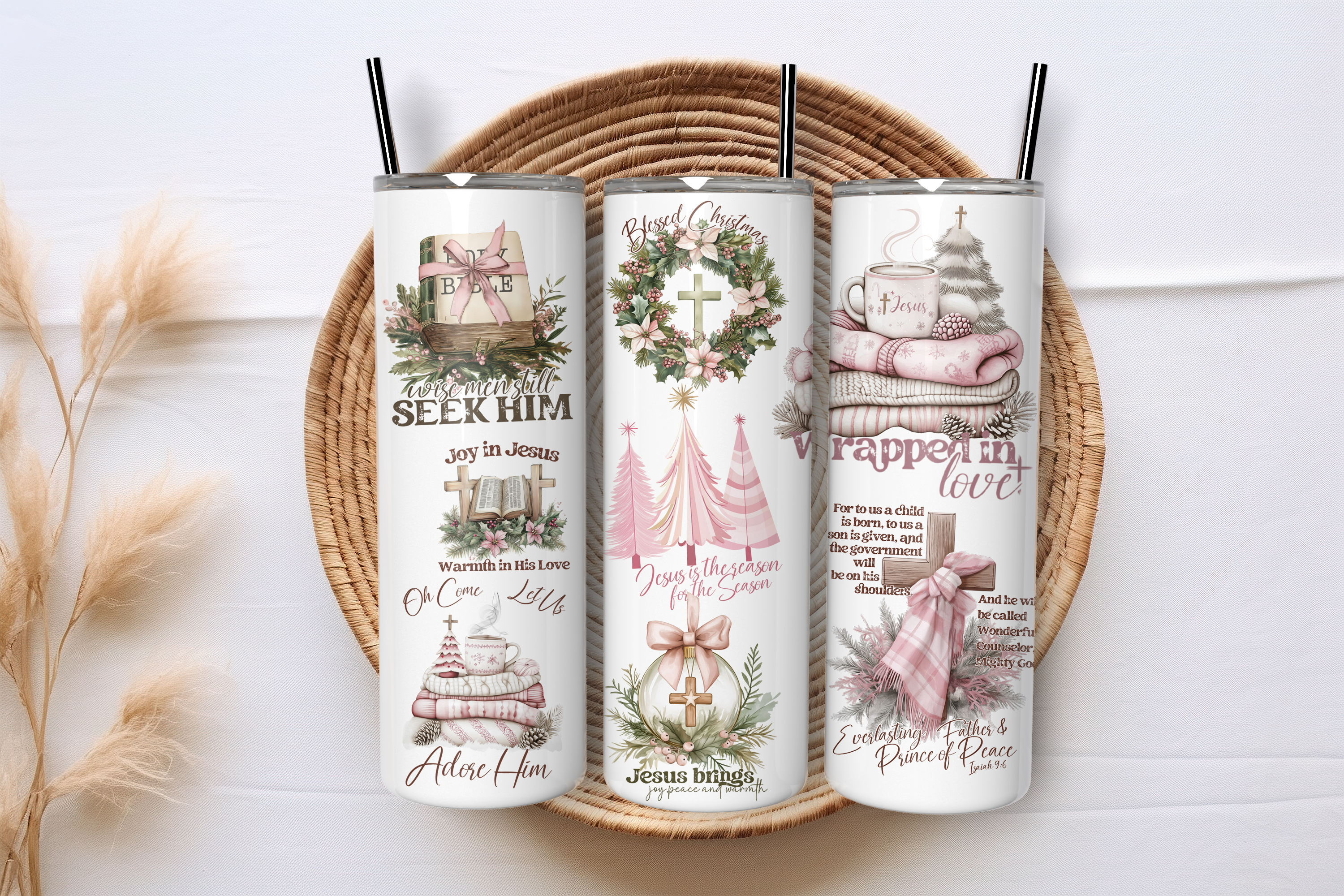 Christmas Affirmations Stainless Steel Tumbler