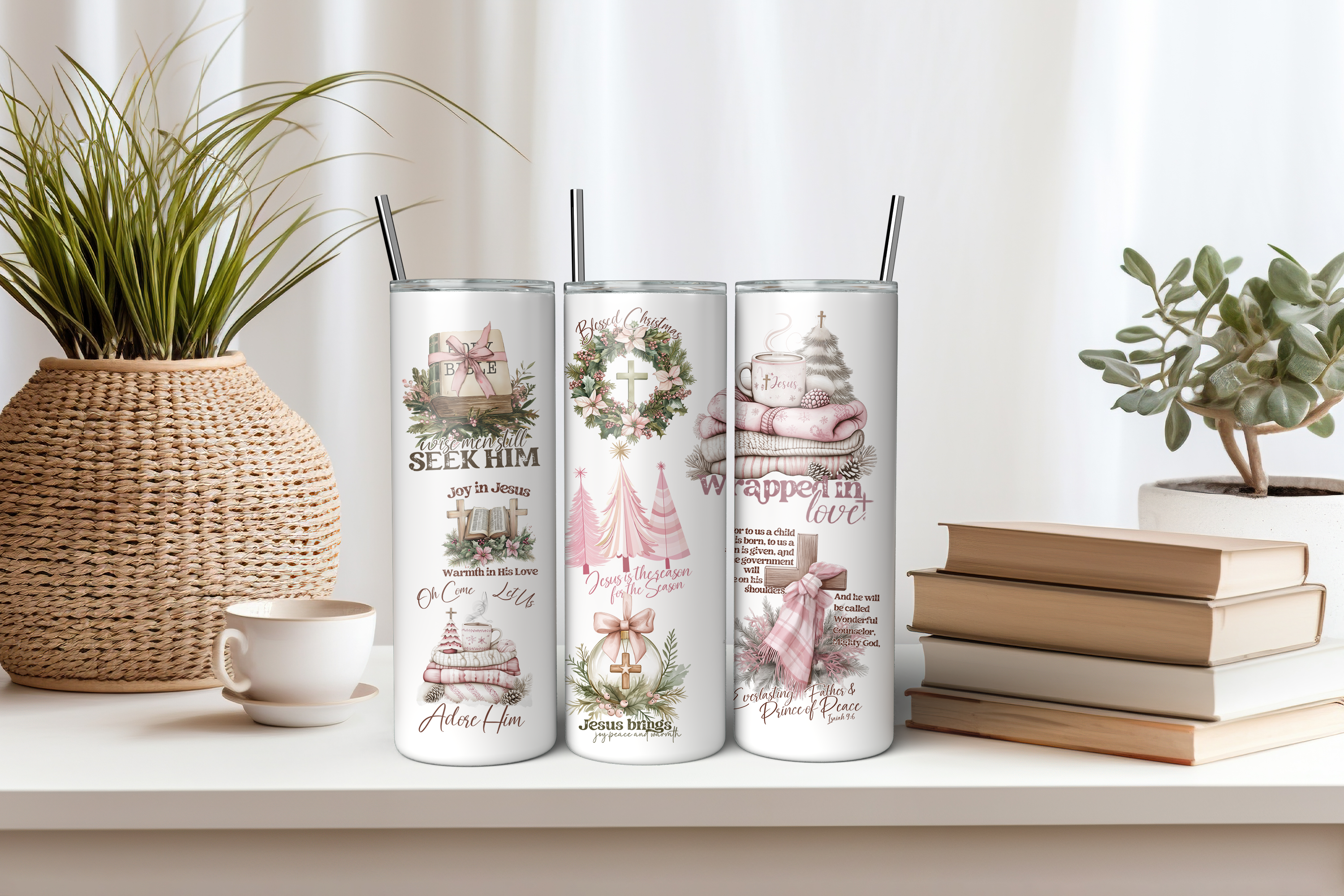 Christmas Affirmations Stainless Steel Tumbler