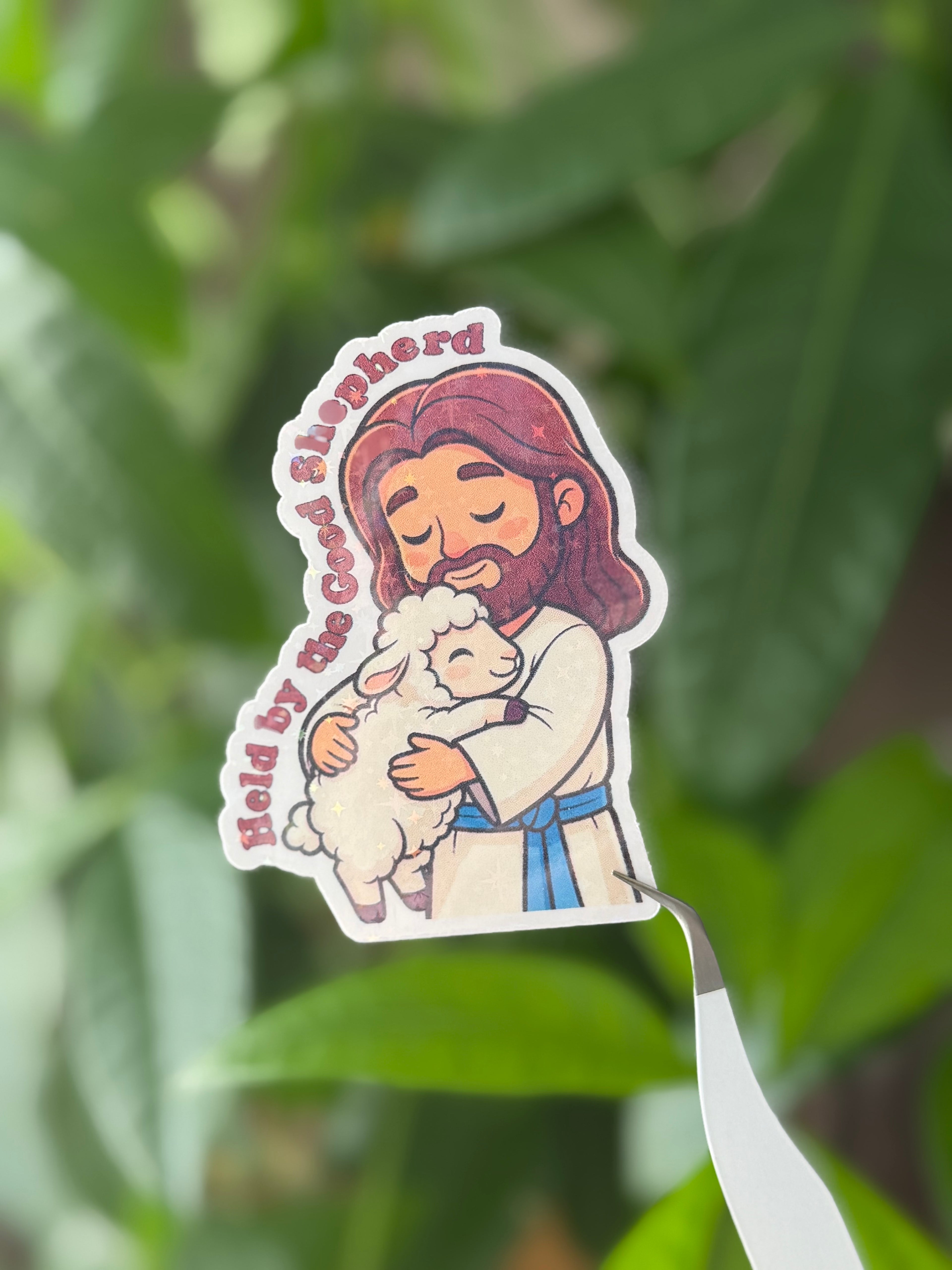 Held by the Good Shepherd Sticker