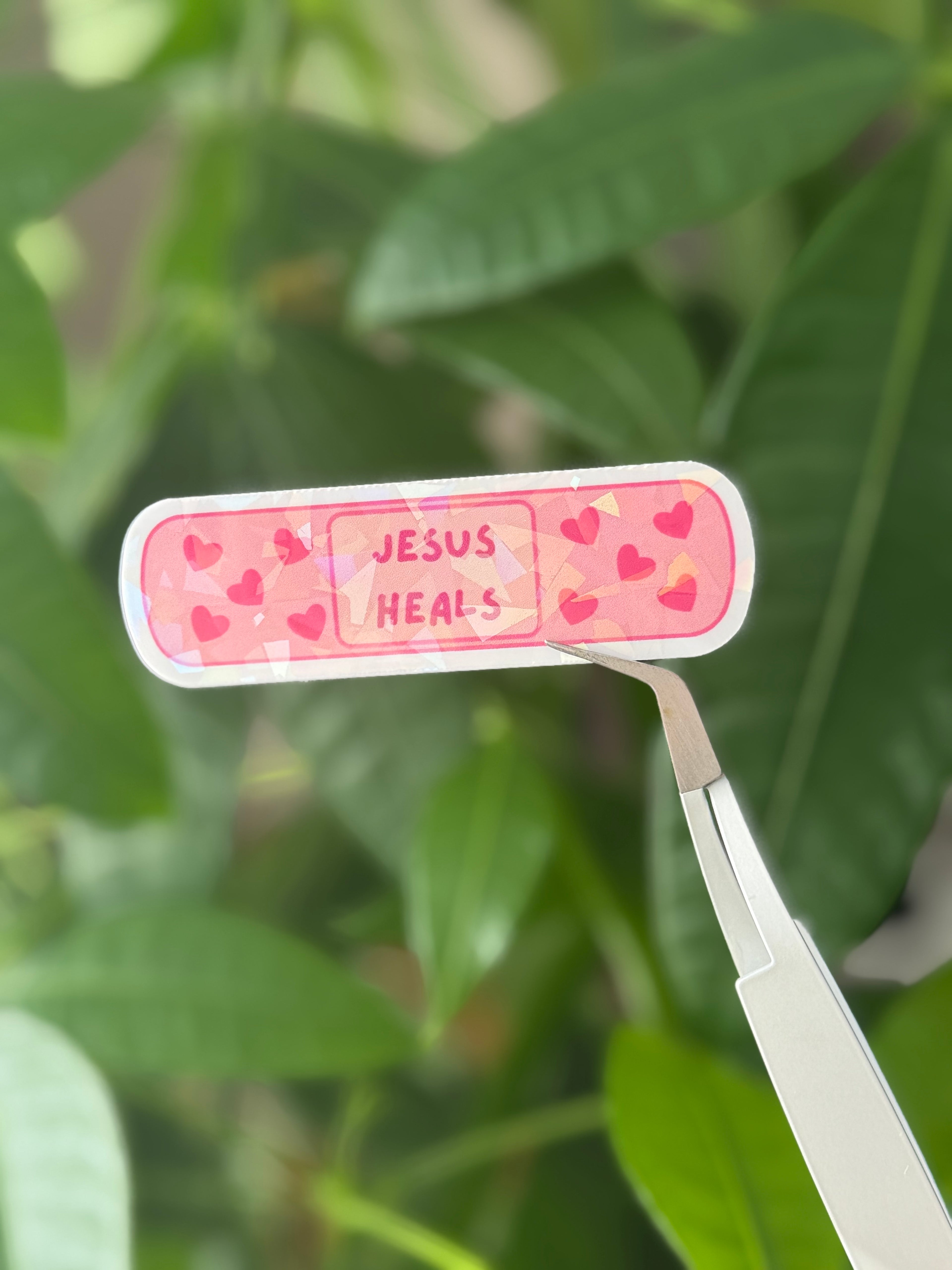 Jesus Heals Sticker