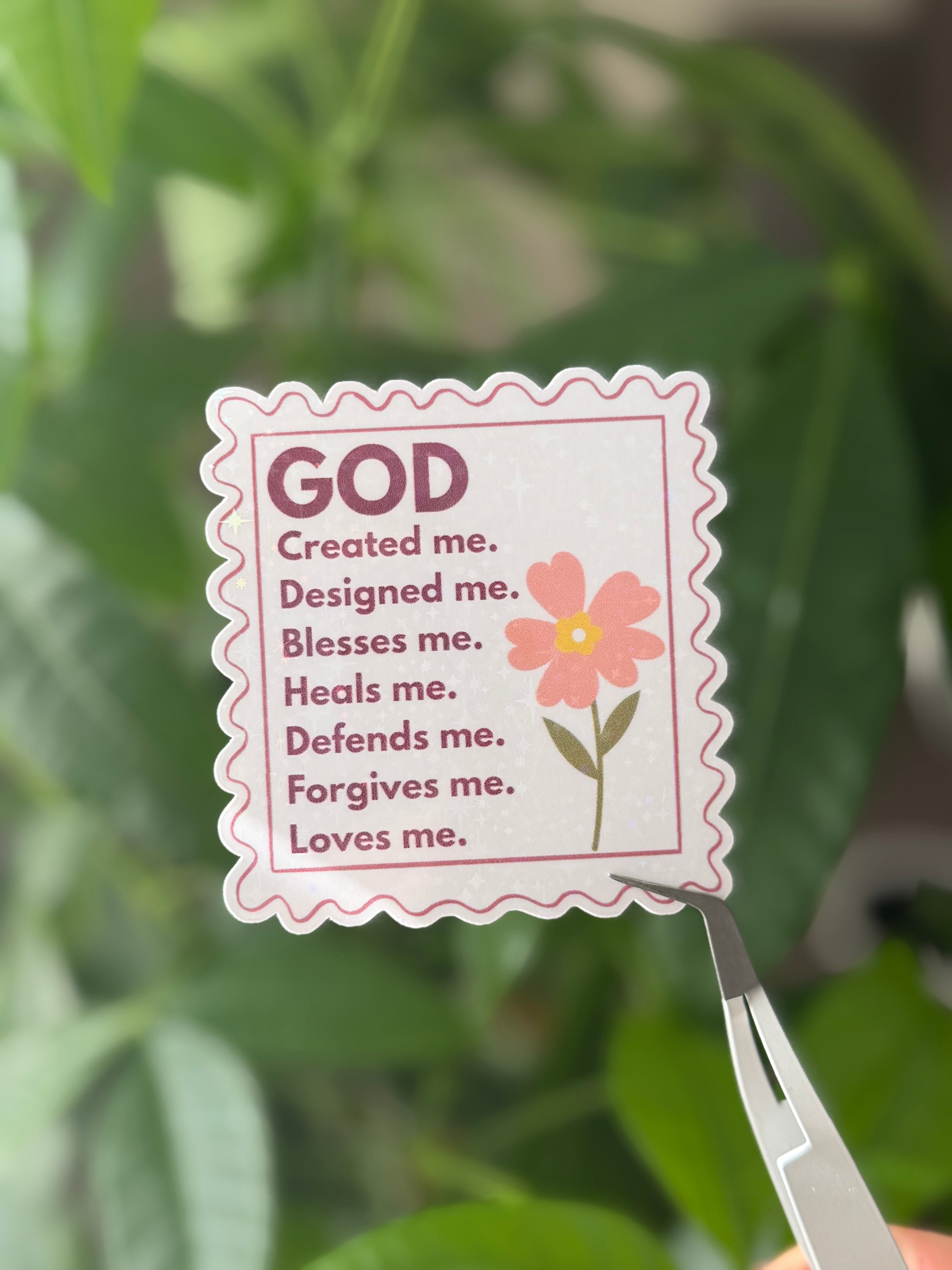 God Made Me Sticker