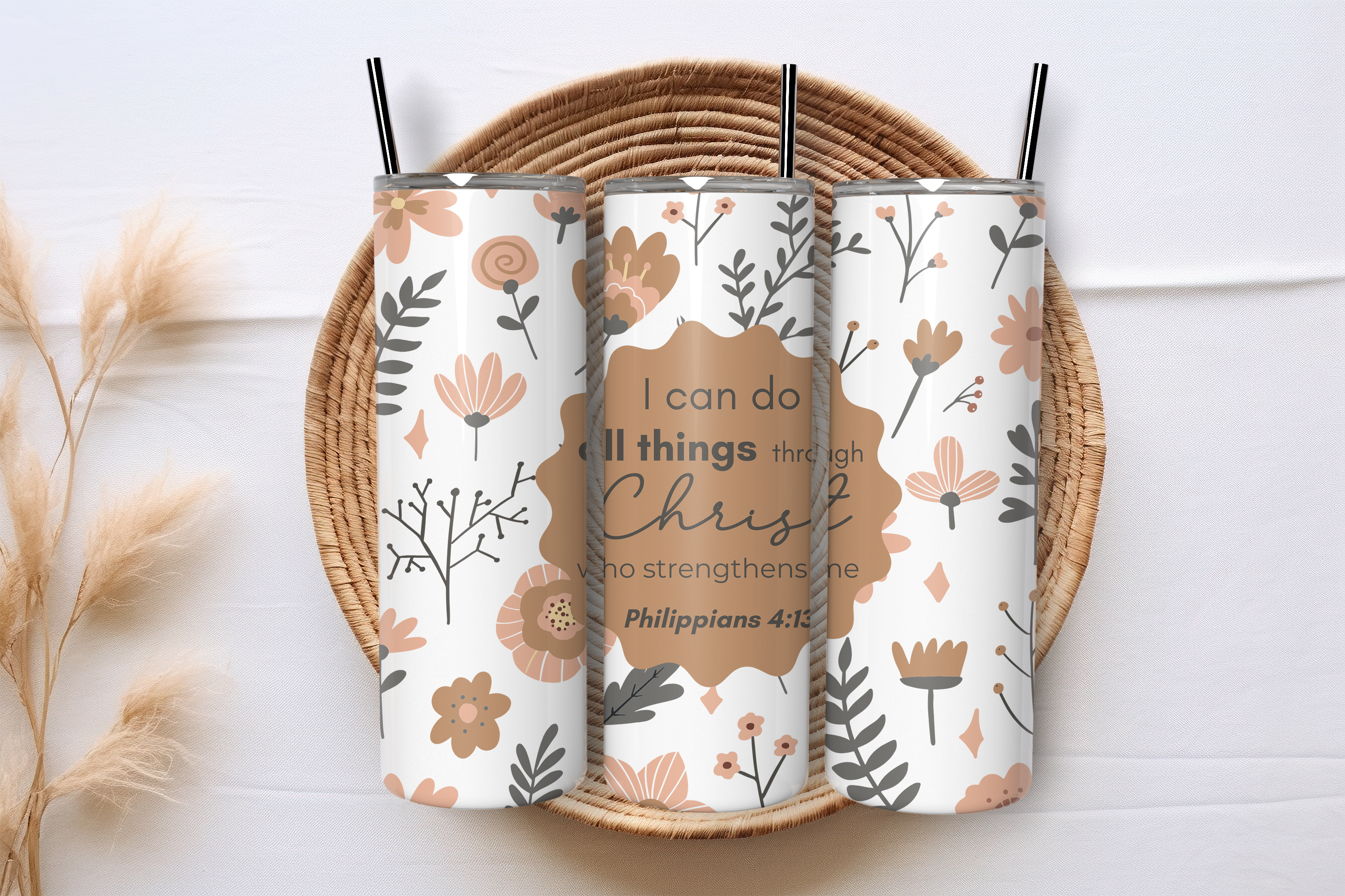 Phillipians 4:13 Stainless Steel Tumbler