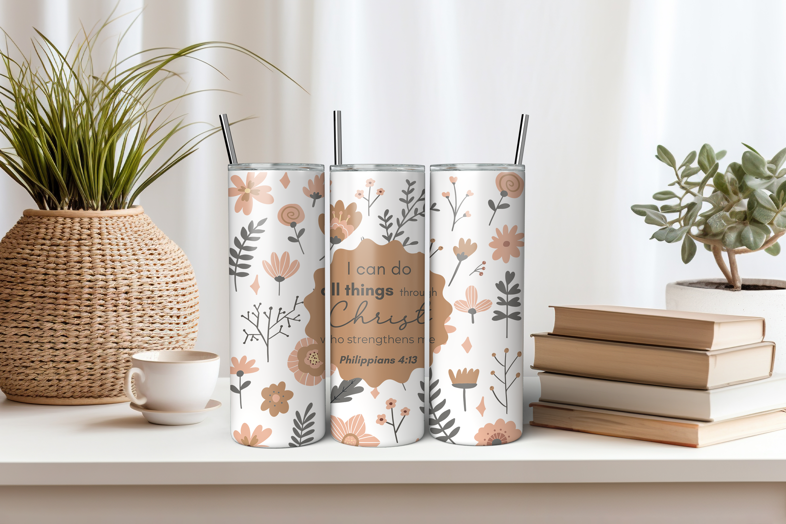 Phillipians 4:13 Stainless Steel Tumbler