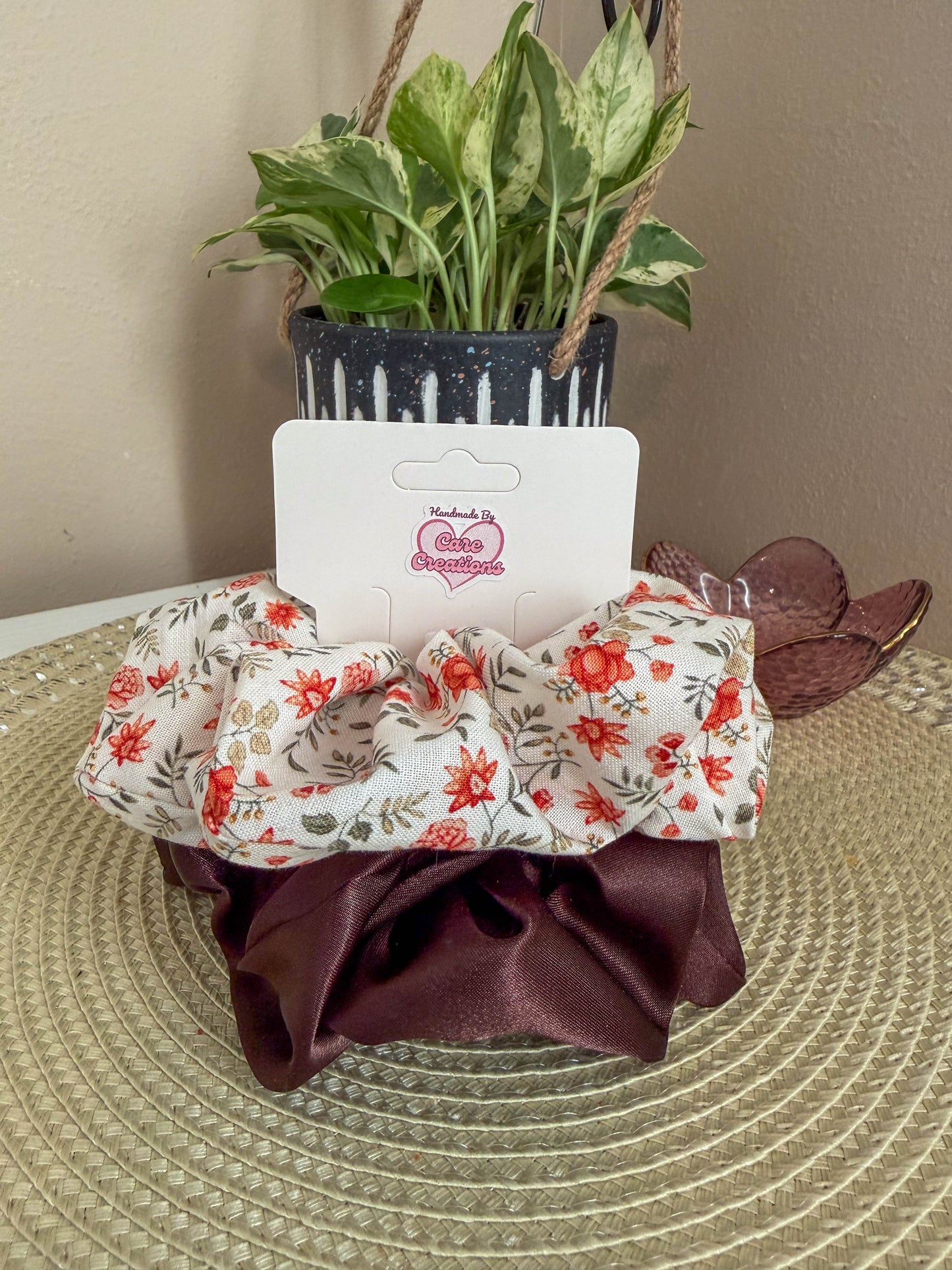 Earthy Rose Scrunchie Set