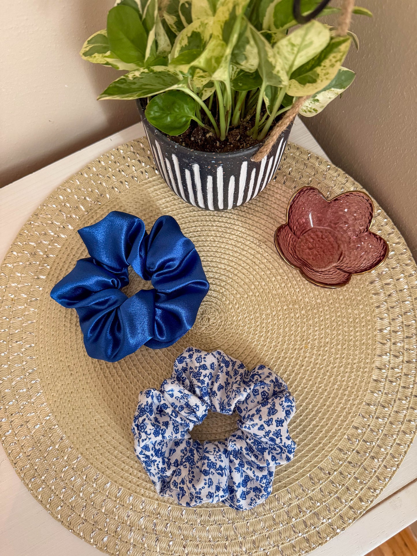 Harbor Bloom Scrunchie Set